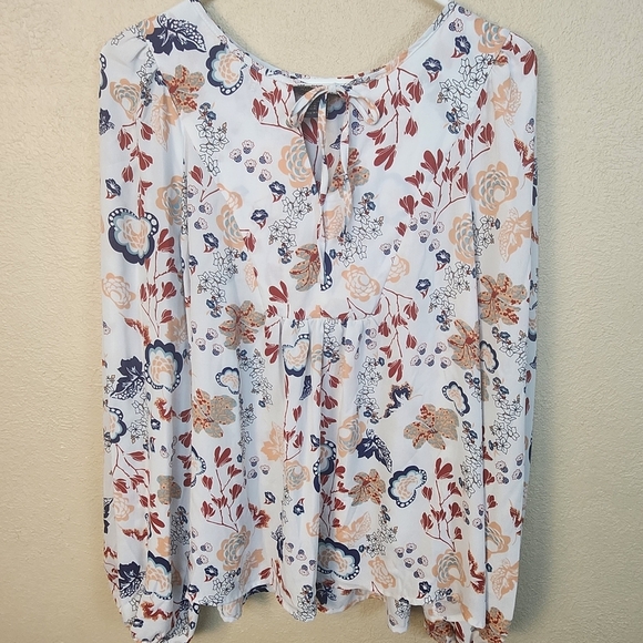 RACHEL Rachel Roy Tops - RACHEL Rachel Roy Floral Peasant Blouse XL (8128)